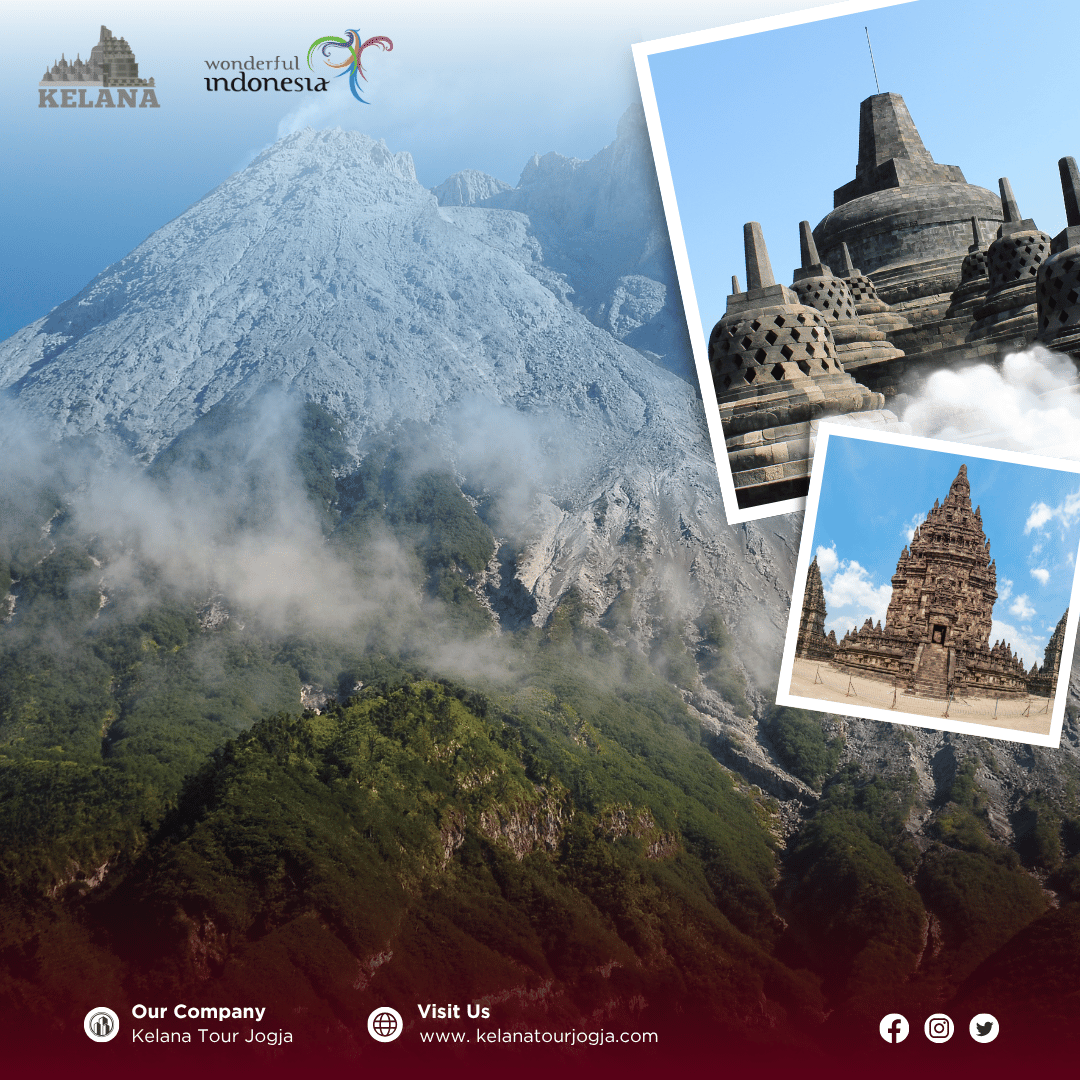 Borobudur – Mount Merapi – Prambanan